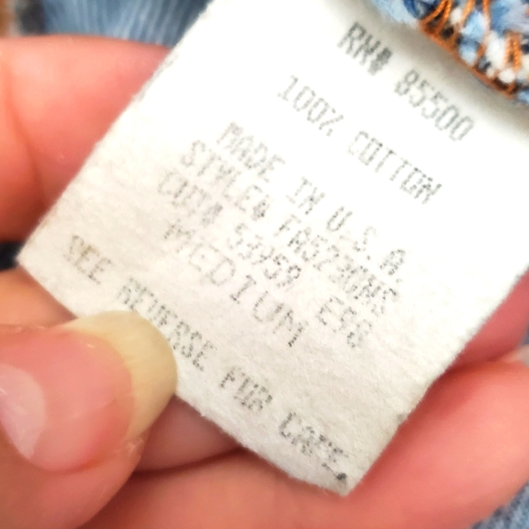 XOXO - size M - Vintage denim jean jacket -  100% cotton - Picture 5 of 8